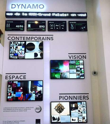 dynamo_mur_02 Vue du mur interactif © DR