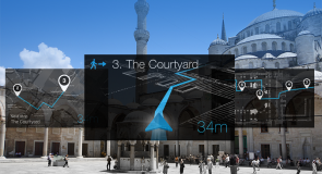 My Google Glasses in a museum