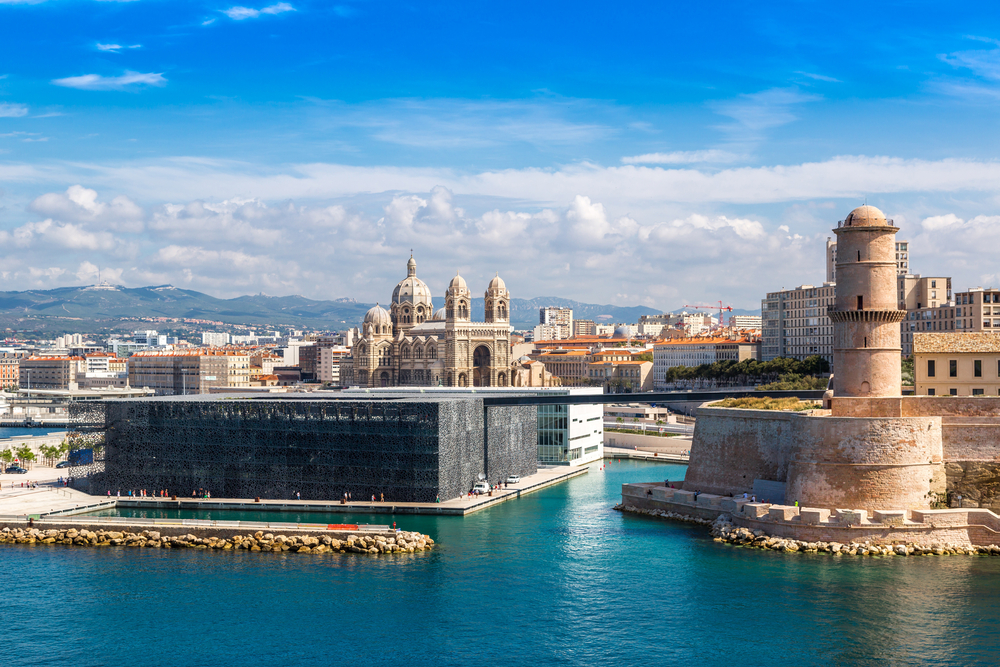 Saint Jean Castle and Cathedral de la Major and the Vieux port in Marseille, France Shutterstock
