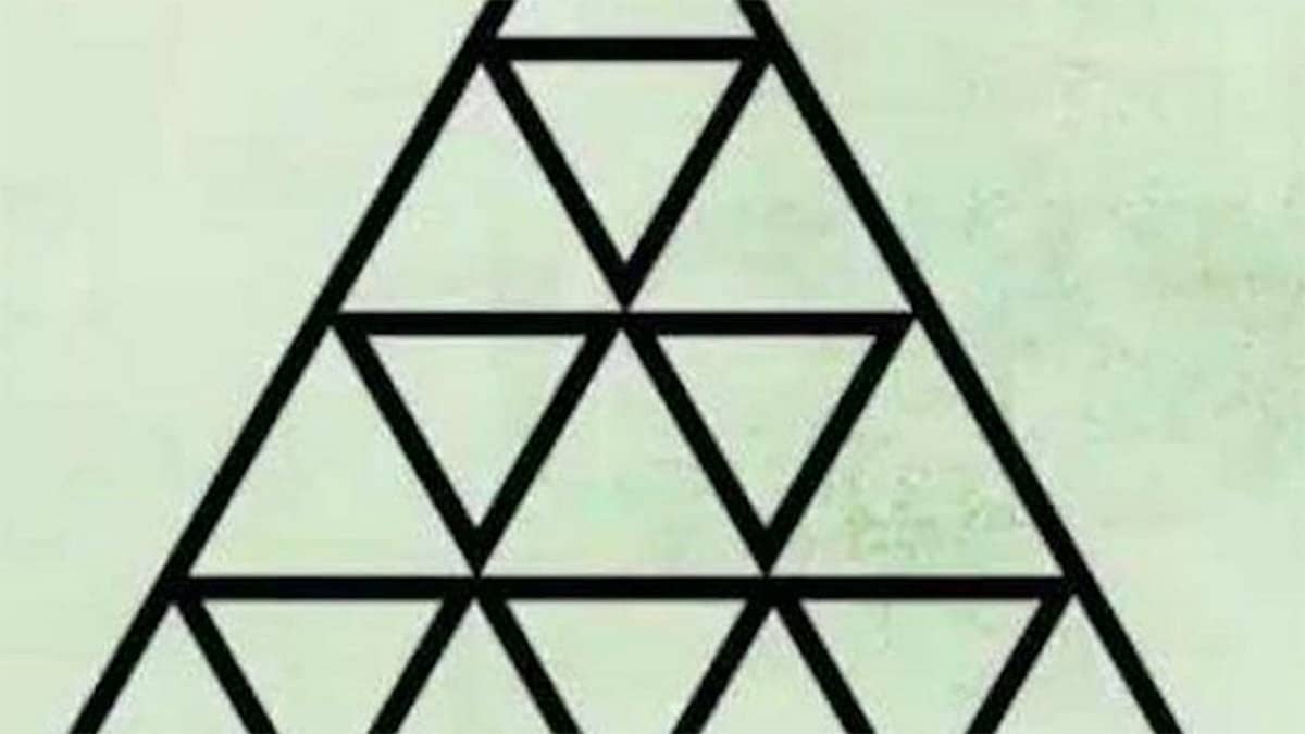 Casse-tête visuel : combien de triangles trouvez-vous sur cette image ?
