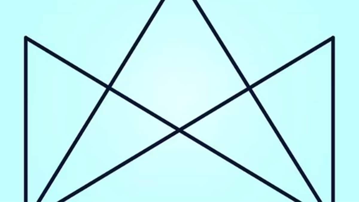 Combien de triangles voyez-vous dans ce défi visuel ? Seuls les plus intelligents trouvent la réponse